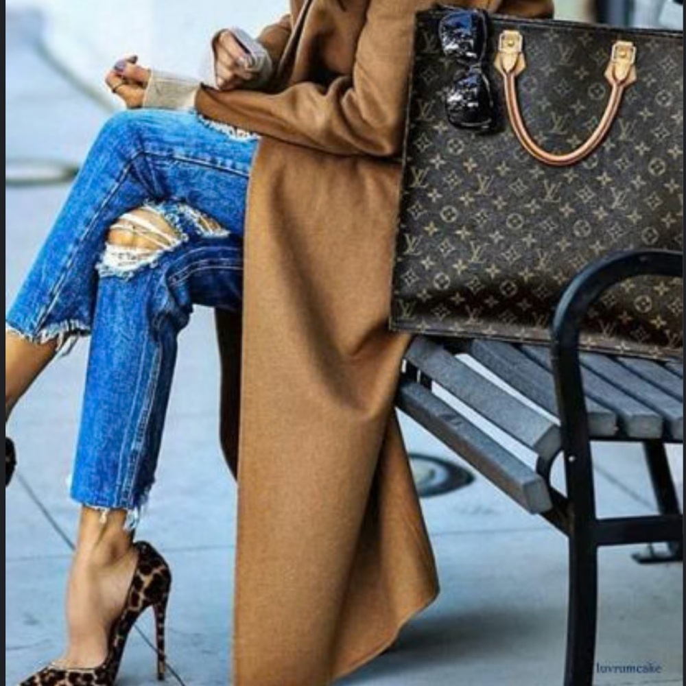 AUTH Louis Vuitton LV Sac Plat Shopping Bag Business Tote - Picture 3 of 12